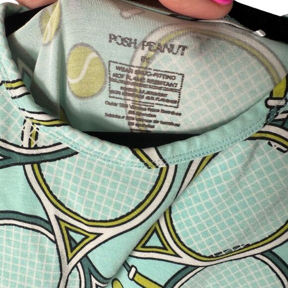 Posh Peanut Kids Tennis Racket Bamboo Two Piece Pajama Set - Picture 6 of 6